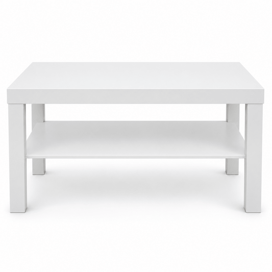 IKEA LACK Coffee Table with Lower Shelf – 90 × 55 cm – White - Al Thahani Furniture