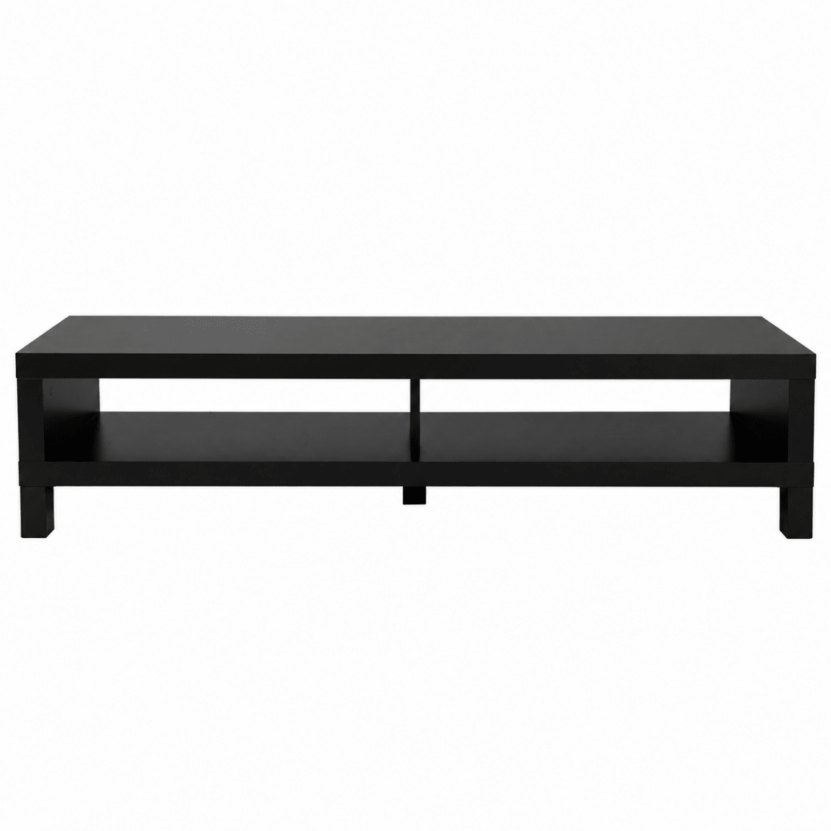 IKEA LACK TV Bench | Black-Brown, 160x35x36 cm - used 4 months - Al Thahani Furniture