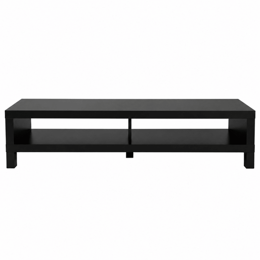 IKEA LACK TV Bench | Black-Brown, 160x35x36 cm - used 4 months - Al Thahani Furniture