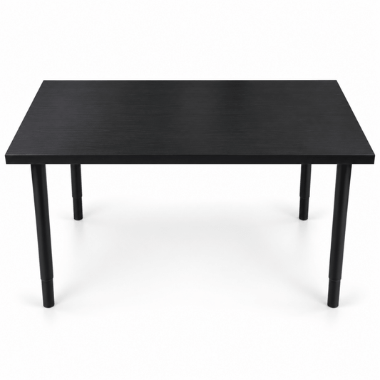 IKEA LAGKAPTEN / OLOV Adjustable Desk – Black-Brown / Black – 120 × 60 cm - Al Thahani Furniture