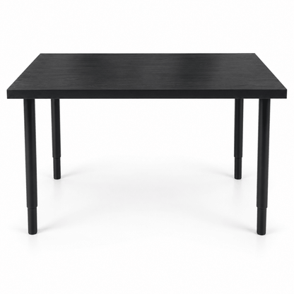 IKEA LAGKAPTEN / OLOV Adjustable Desk – Black-Brown / Black – 120 × 60 cm - Al Thahani Furniture