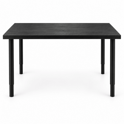IKEA LAGKAPTEN / OLOV Adjustable Desk – Black-Brown / Black – 120 × 60 cm - Al Thahani Furniture