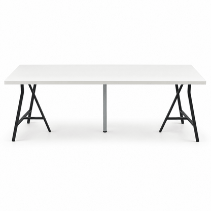 IKEA LAGKAPTEN / SPÄND Desk with Storage – White & Black – 200 × 60 cm - Al Thahani Furniture