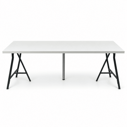 IKEA LAGKAPTEN / SPÄND Desk with Storage – White & Black – 200 × 60 cm - Al Thahani Furniture