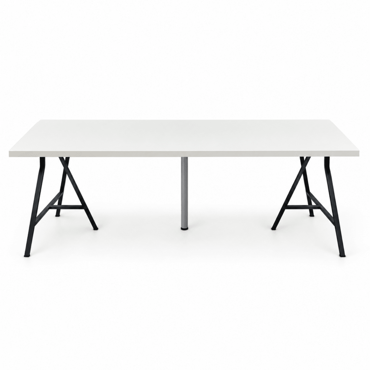 IKEA LAGKAPTEN / SPÄND Desk with Storage – White & Black – 200 × 60 cm - Al Thahani Furniture