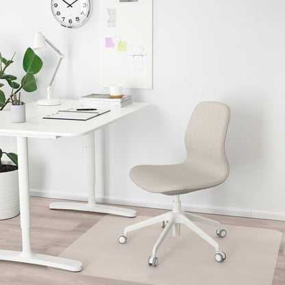 IKEA LÅNGFJÄLL Conference Chair – Gunnared Beige, Height Adjustable, Tilt Mechanism - althahanifurniture