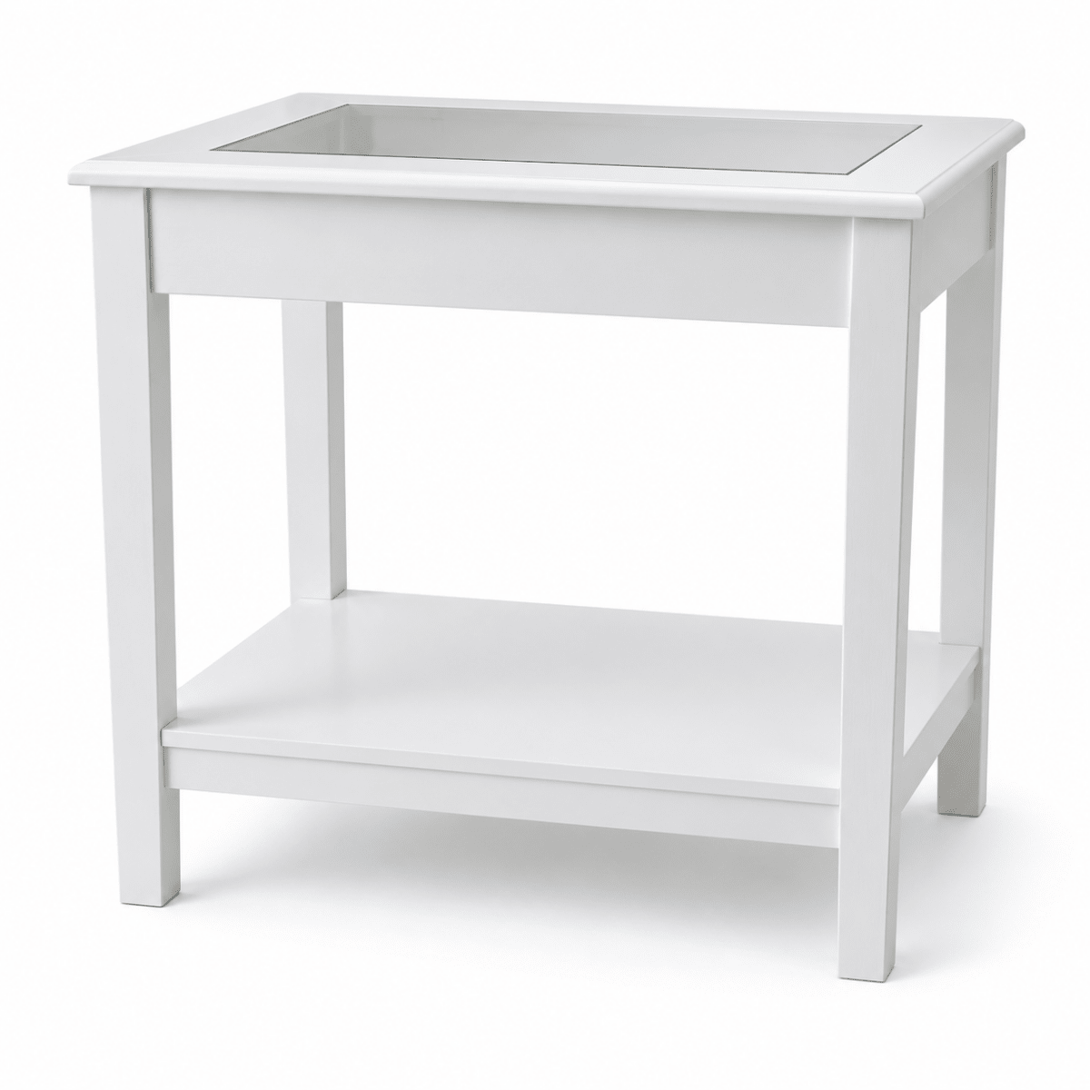 IKEA LIATORP Side Table – White &amp; Glass – 57 × 40 × 60 cm - Al Thahani Furniture