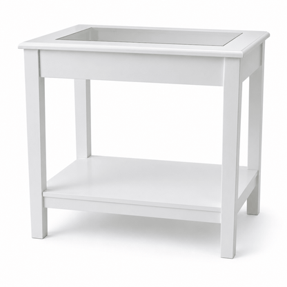 IKEA LIATORP Side Table – White &amp; Glass – 57 × 40 × 60 cm - Al Thahani Furniture