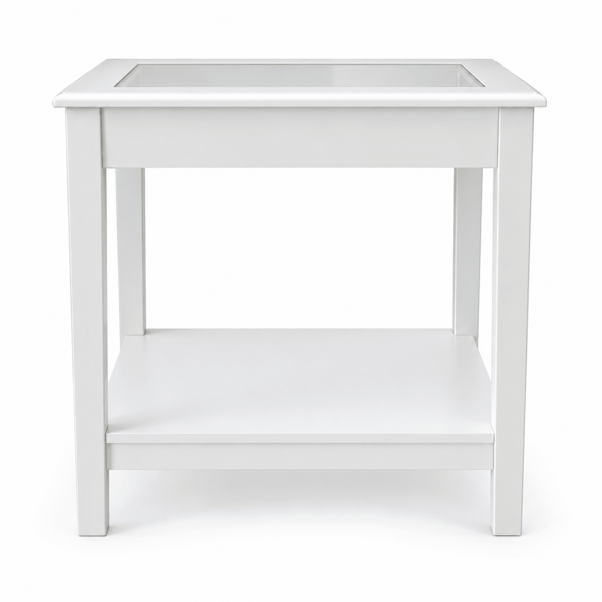 IKEA LIATORP Side Table – White &amp; Glass – 57 × 40 × 60 cm - Al Thahani Furniture