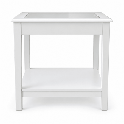 IKEA LIATORP Side Table – White &amp; Glass – 57 × 40 × 60 cm - Al Thahani Furniture