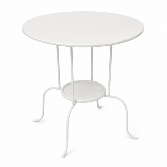 IKEA LINDVED White Round Side Table – 50 × 68 cm - Al Thahani Furniture
