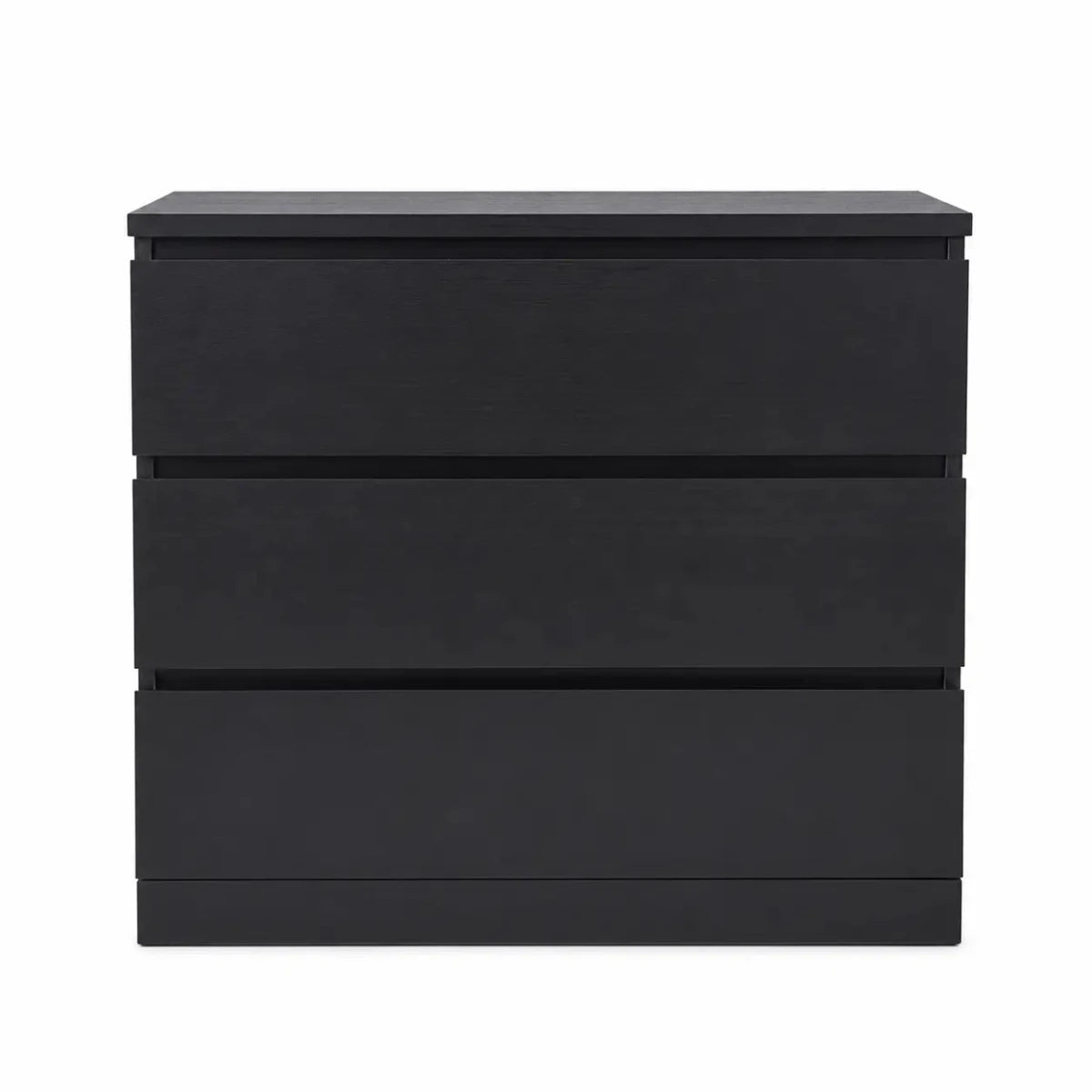 IKEA MALM Chest of 3 Drawers | Black-Brown, 80x48x78 cm - used 4 months - Al Thahani Furniture