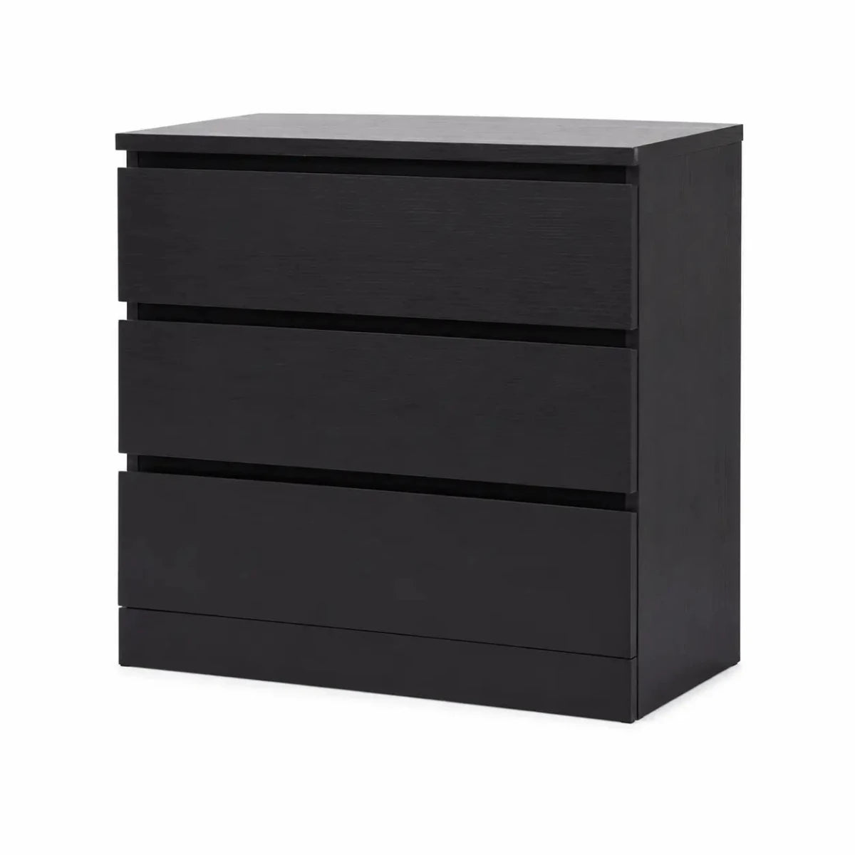 IKEA MALM Chest of 3 Drawers | Black-Brown, 80x48x78 cm - used 4 months - Al Thahani Furniture