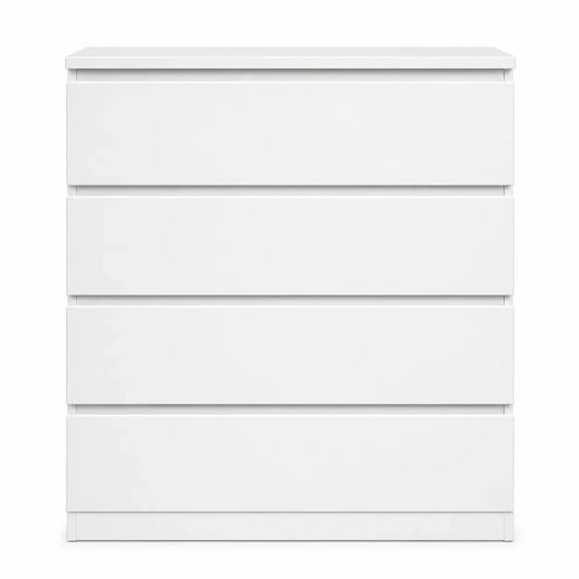 IKEA MALM Chest of 4 Drawers, White, 80x100 cm - used 6 months - Al Thahani Furniture