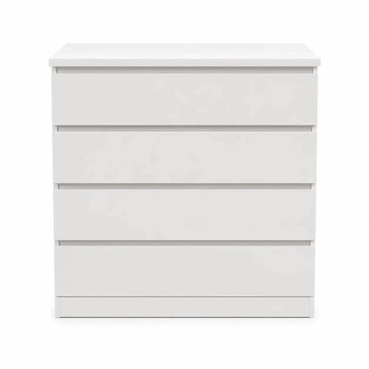 IKEA MALM Chest of 4 Drawers | White - used 4 months - Al Thahani Furniture