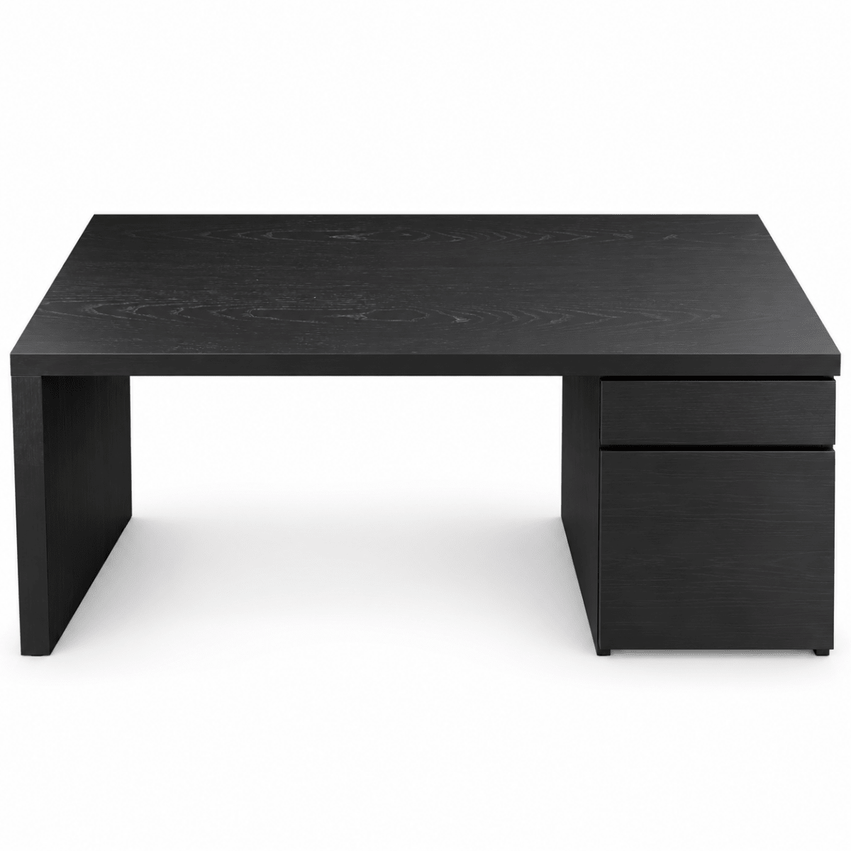 IKEA MALM Desk with Drawer & Storage Cabinet – Black-Brown – 140 × 65 cm - Al Thahani Furniture