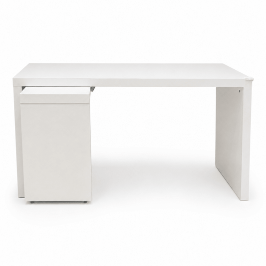IKEA MALM Desk with Pull-Out Panel | White | 151 × 65 cm - Al Thahani Furniture