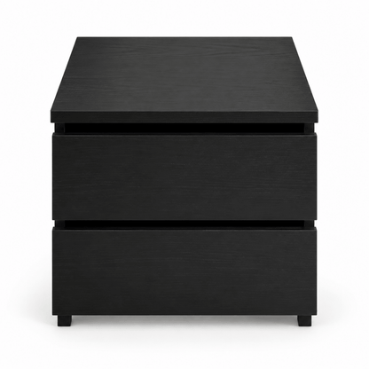 IKEA MALM Double Bed Set with Mattress & 2 Bedside Drawers – Grey/Black-Brown – 140 × 200 cm - Al Thahani Furniture