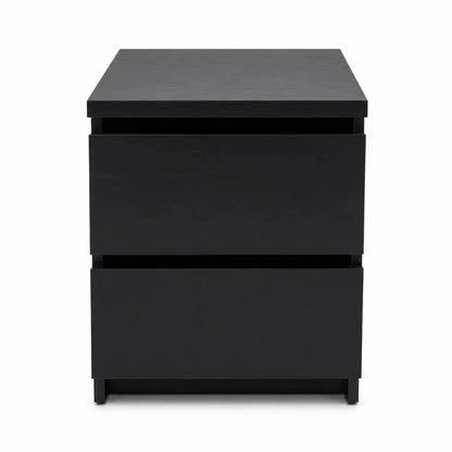 IKEA MALM High Bed Frame | Black-Brown/Luröy, 180x200 cm - used 6 months - Al Thahani Furniture