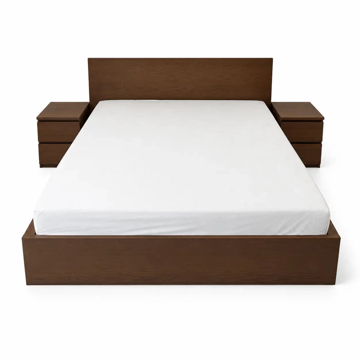 IKEA MALM King Bed Set with Mattress - used 5 months - Al Thahani Furniture