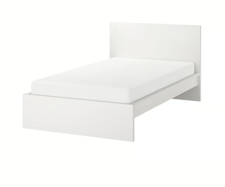 IKEA MALM Single Bed Frame 90×200 cm | White - Al Thahani Furniture