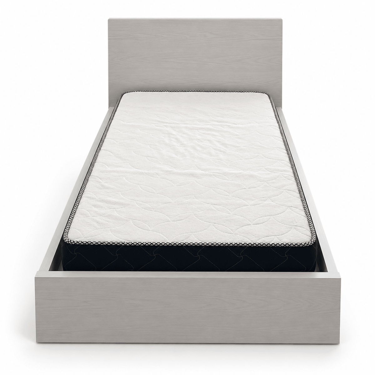 IKEA MALM Single Bed with Mattress – White – 90 × 200 cm - Al Thahani Furniture