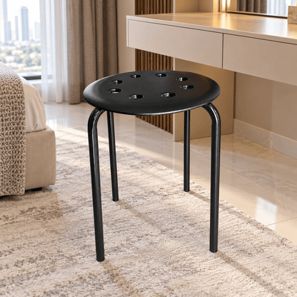 IKEA MARIUS Stool – Black – 40 × 45 cm - Al Thahani Furniture