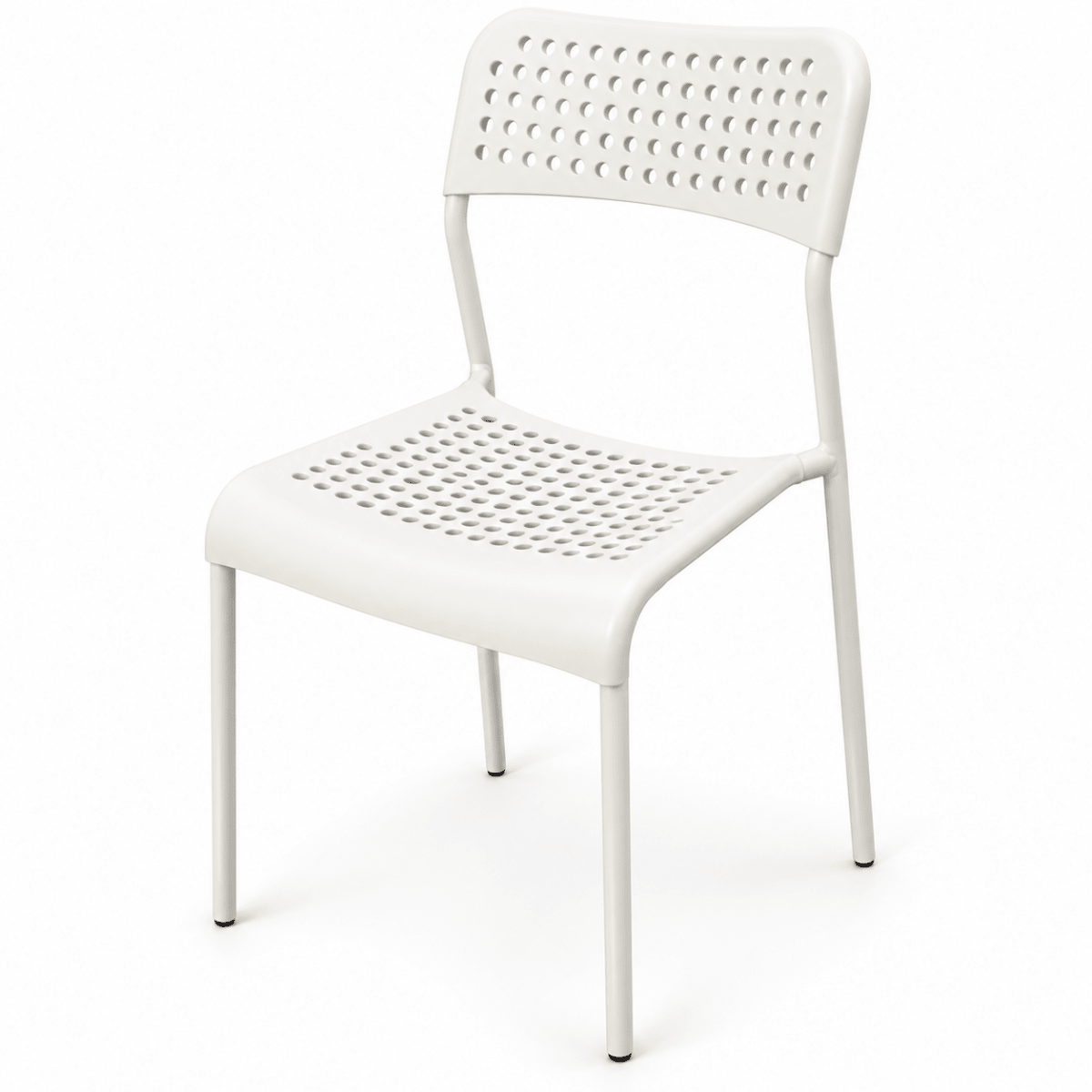 IKEA MELLTORP Dining Table with 4 ADDE Chairs – White – 125 × 75 cm - Al Thahani Furniture