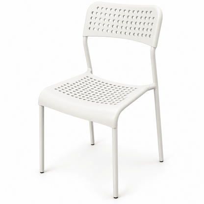 IKEA MELLTORP Dining Table with 4 ADDE Chairs – White – 125 × 75 cm - Al Thahani Furniture