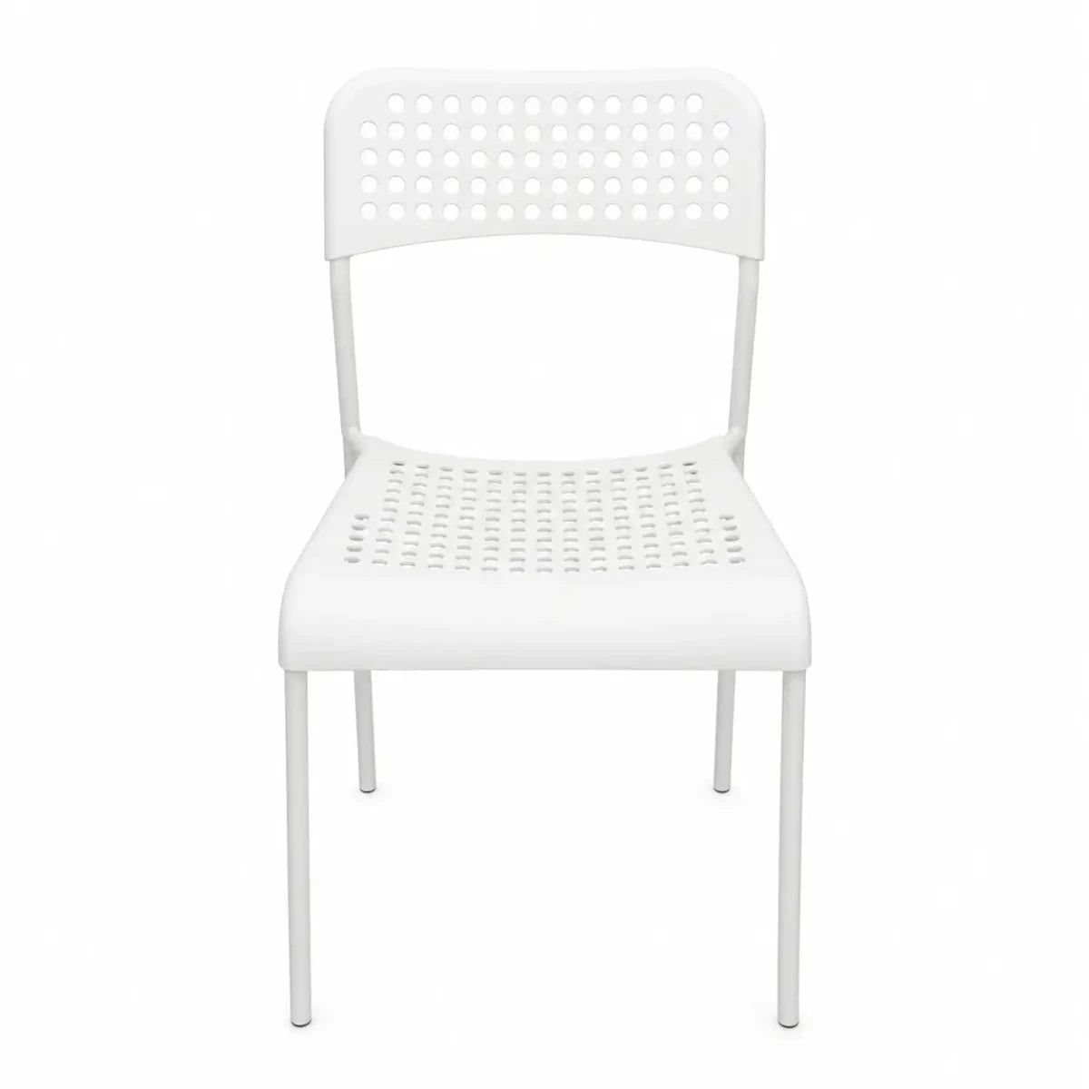 IKEA MELLTORP/ADDE Dining Set | Table & 4 Chairs, White, 125x75x74 cm - used 3 months - Al Thahani Furniture