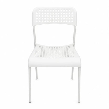 IKEA MELLTORP/ADDE Dining Set | Table & 4 Chairs, White, 125x75x74 cm - used 3 months - Al Thahani Furniture