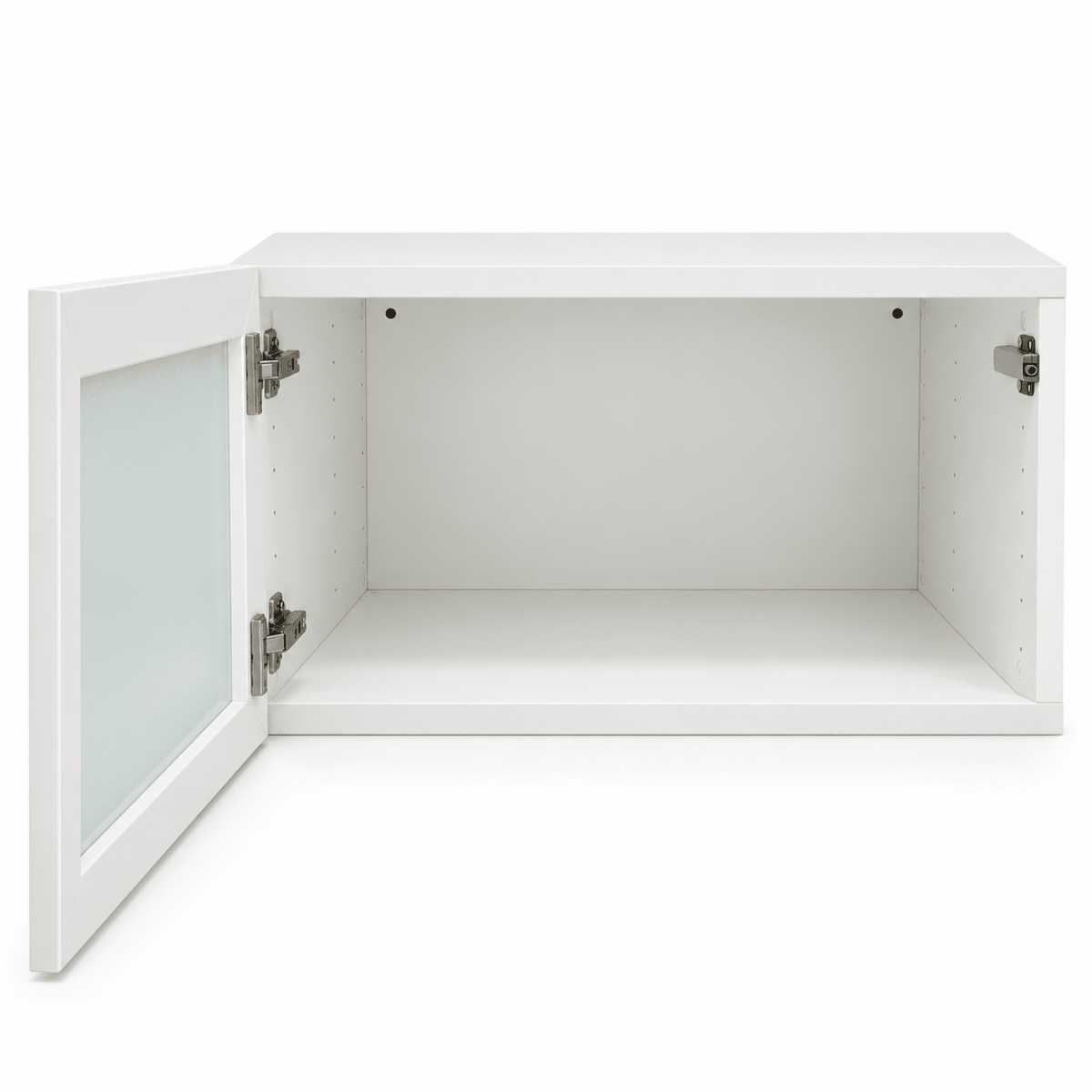 IKEA METOD Horizontal Wall Cabinet with HEJSTA Glass Door – White - Al Thahani Furniture