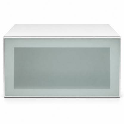 IKEA METOD Horizontal Wall Cabinet with HEJSTA Glass Door – White - Al Thahani Furniture