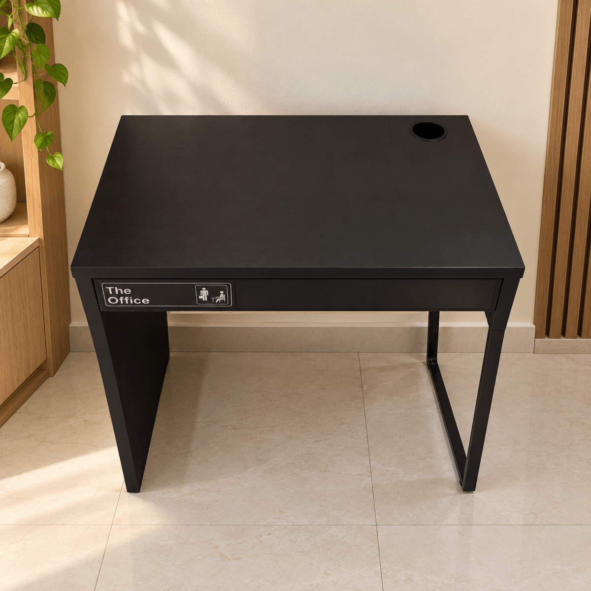 IKEA MICKE Compact Office & Study Desk with Drawer – Black-Brown – 73 × 50 cm - Al Thahani Furniture