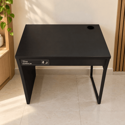 IKEA MICKE Compact Office & Study Desk with Drawer – Black-Brown – 73 × 50 cm - Al Thahani Furniture
