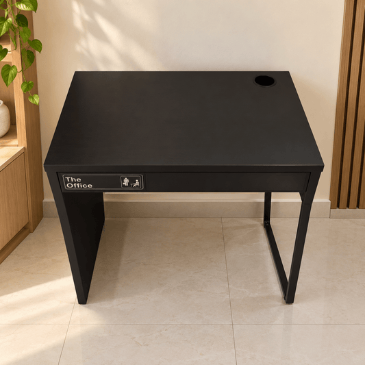 IKEA MICKE Compact Office & Study Desk with Drawer – Black-Brown – 73 × 50 cm - Al Thahani Furniture