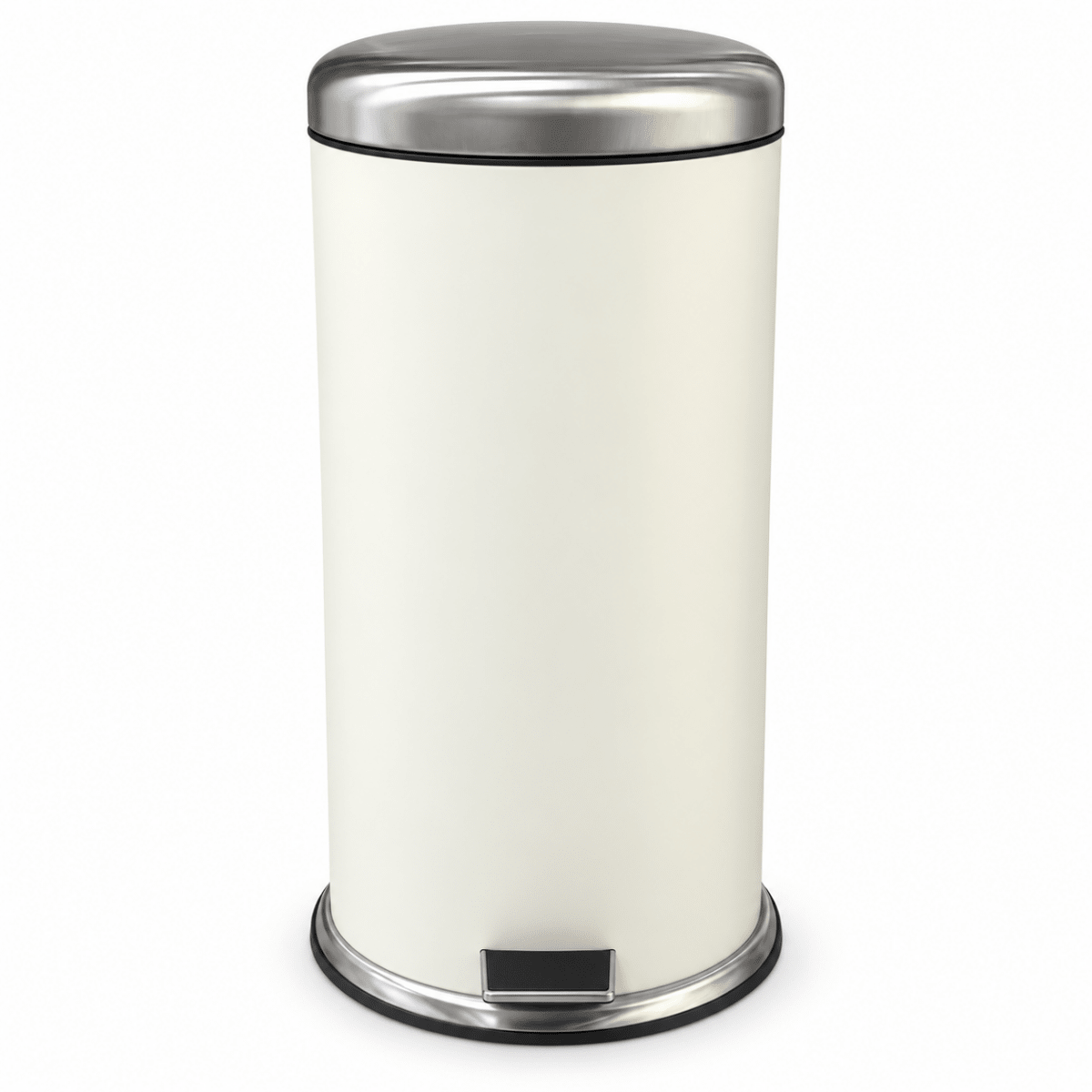 IKEA MJÖSA 30L Pedal Bin – White & Stainless Steel - Al Thahani Furniture