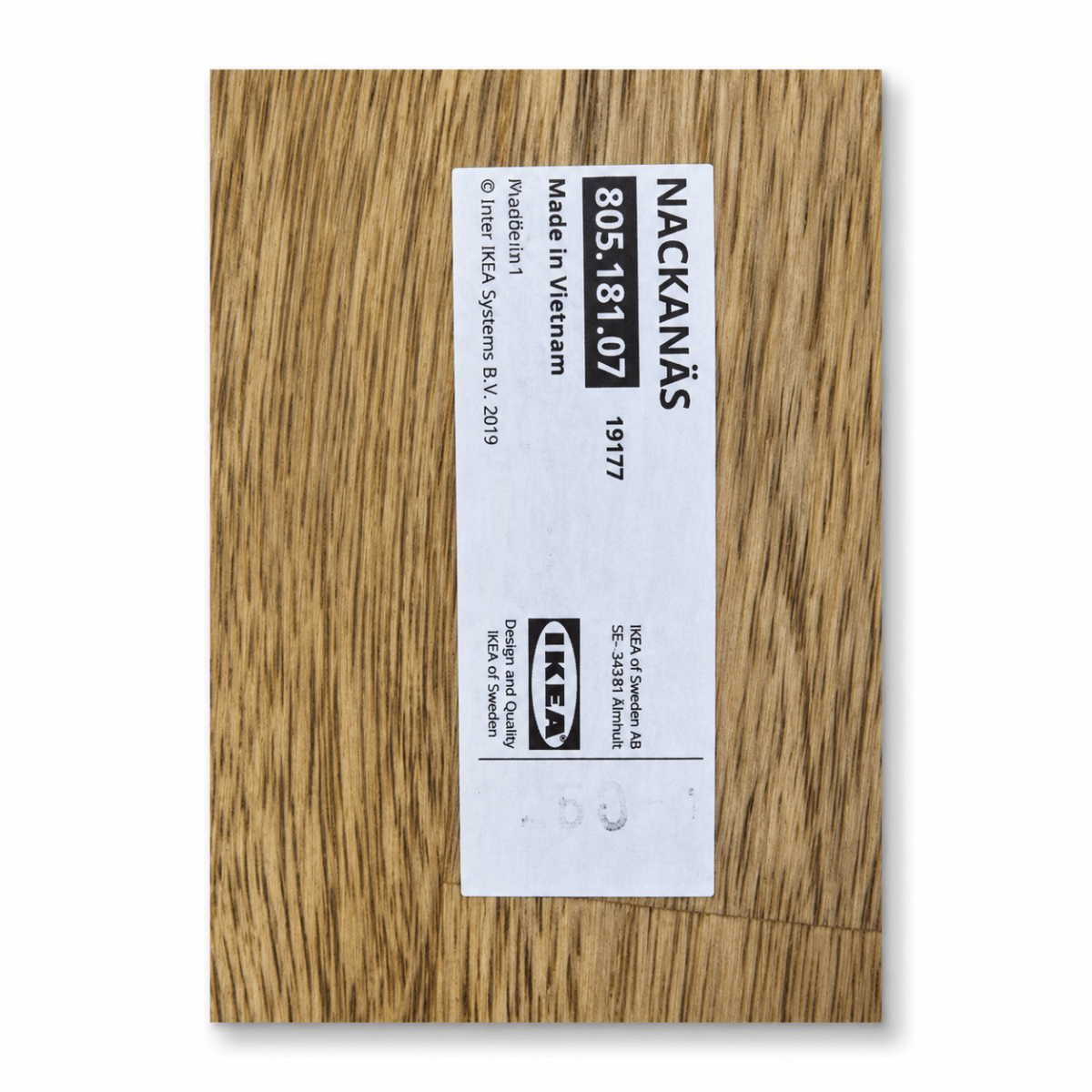 IKEA NACKANÄS 6–8 Seater Solid Acacia Dining Table – 180 × 76 cm - Al Thahani Furniture