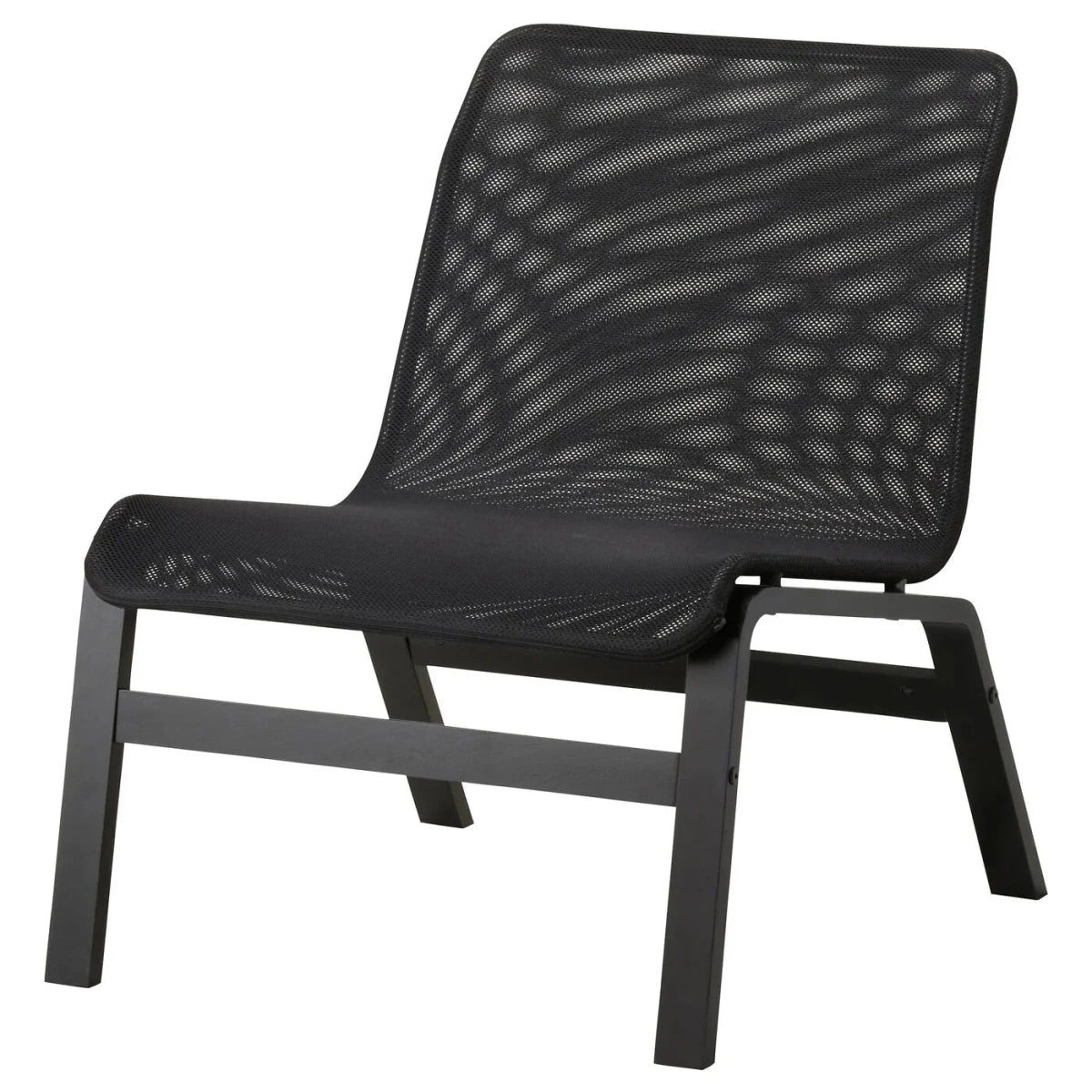 IKEA NOLMYRA Easy Chair | Black/Dark Blue Mesh & Frame - althahanifurniture