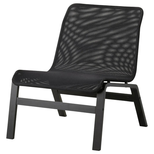 IKEA NOLMYRA Easy Chair | Black/Dark Blue Mesh & Frame - althahanifurniture