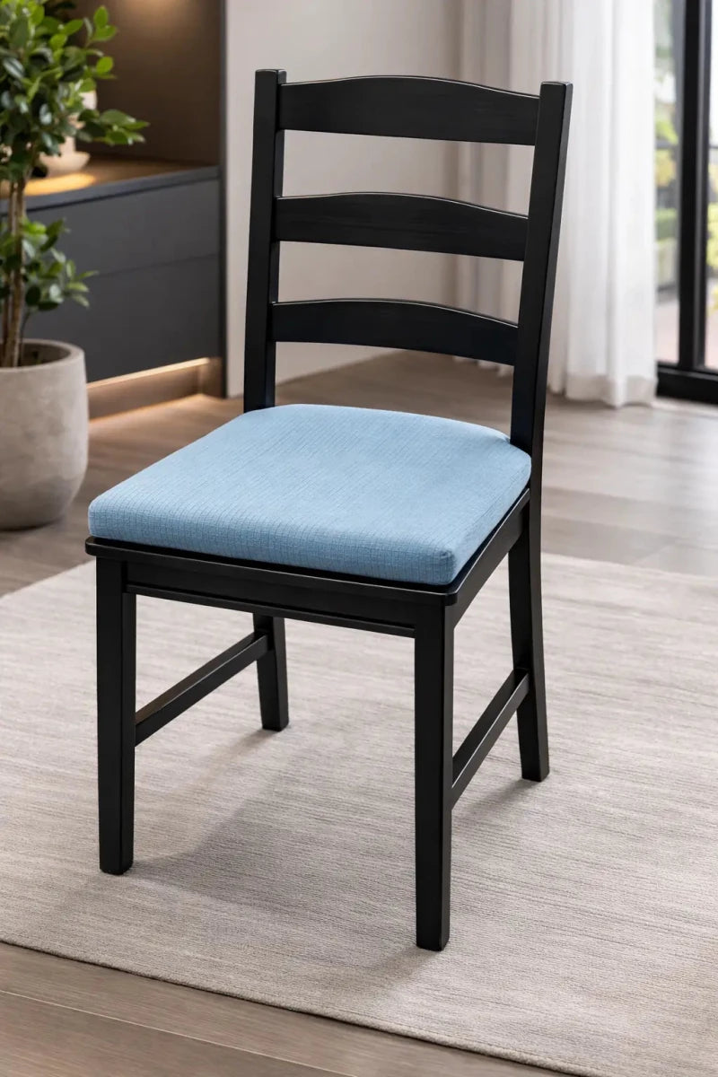 IKEA NORDVIKEN Chair – Black – Solid Wood – Classic Ladder - Back Design – 44x54x97 cm - althahanifurniture