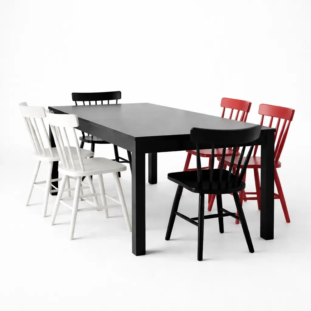 IKEA NORDVIKEN Extendable Dining Table & Chairs Set – used 8 months - althahanifurniture