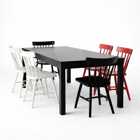 IKEA NORDVIKEN Extendable Dining Table & Chairs Set – used 8 months - althahanifurniture
