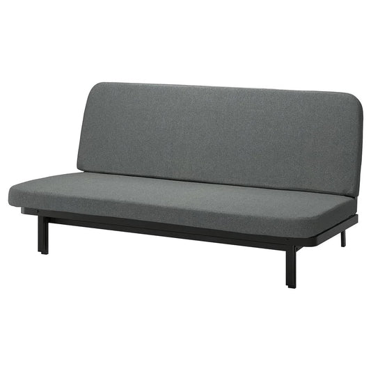 IKEA NYHAMN 3 - Seat Sofa - Bed | Black/Light Grey | Click - Clack Mechanism | 140×200 cm Bed - althahanifurniture
