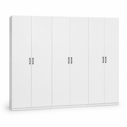 IKEA PAX 6-Door Modular Wardrobe with Mesh Baskets - Al Thahani Furniture