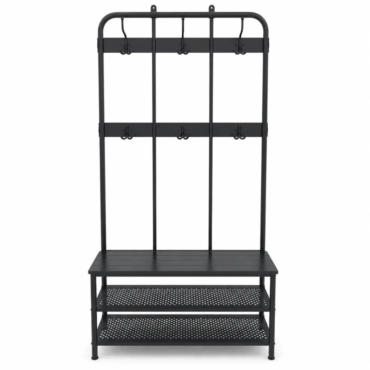 IKEA PINNIG Coat Rack with Shoe Storage Bench - used 2 months - Al Thahani Furniture