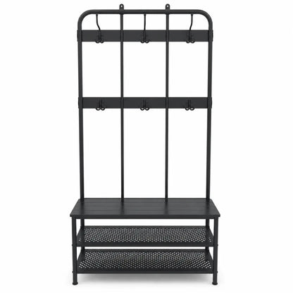 IKEA PINNIG Coat Rack with Shoe Storage Bench - used 2 months - Al Thahani Furniture