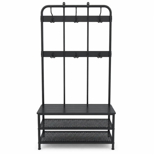 IKEA PINNIG Coat Rack with Shoe Storage Bench - used 2 months - Al Thahani Furniture
