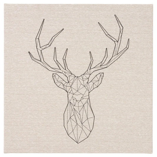 IKEA PJÄTTERYD Picture | Black Deer, 56x56 cm - used 1 months - Al Thahani Furniture