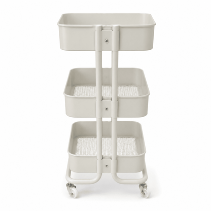 IKEA RÅSKOG 3-Tier Trolley – White – Rolling Storage Cart - Al Thahani Furniture